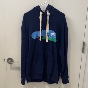 Blue Graphic Hoodie
